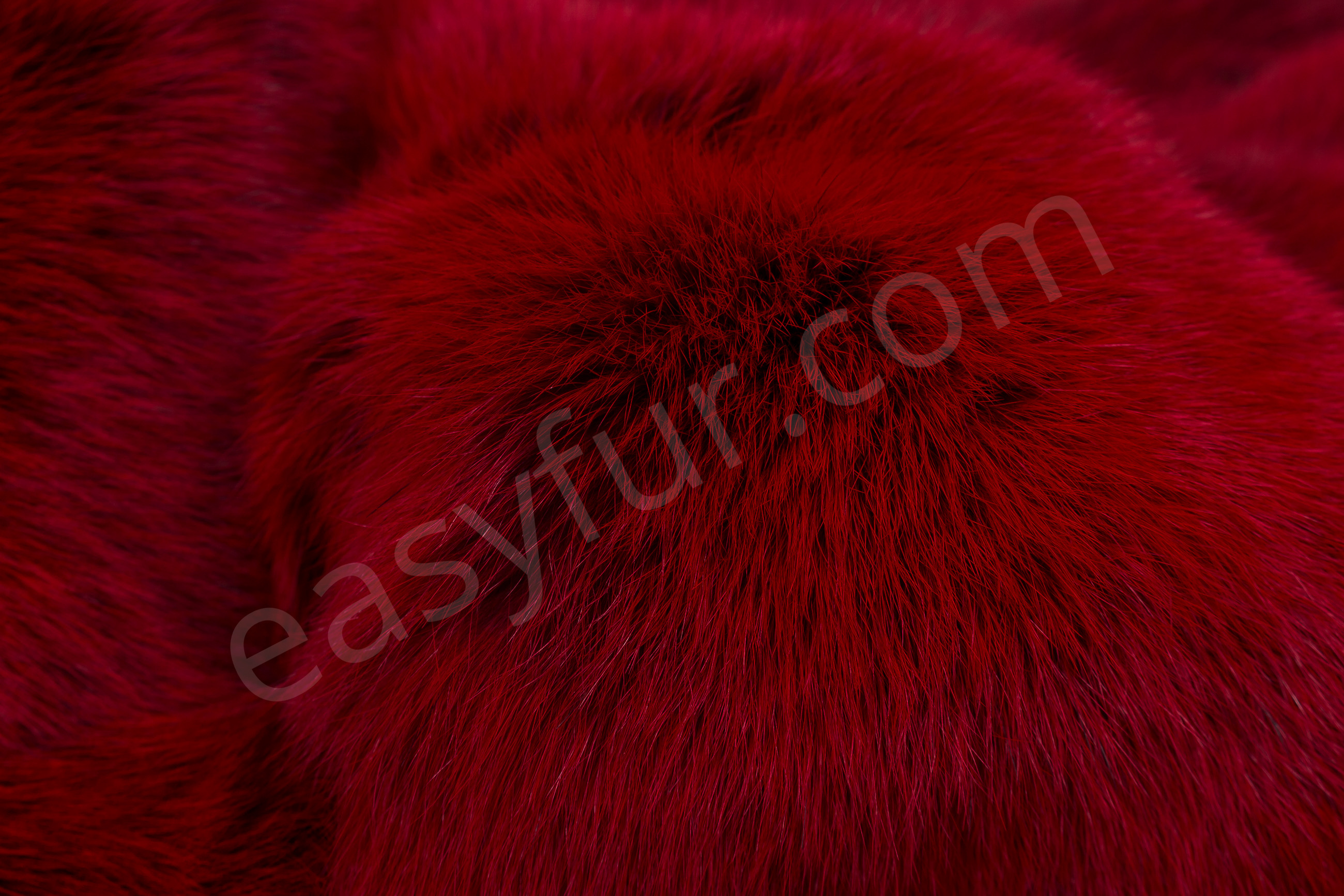 Rabbit Fur Skins - Fire Red