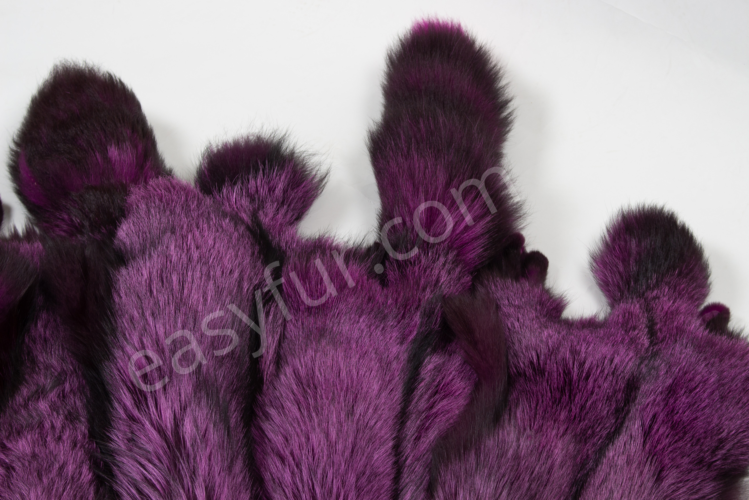 Silberfuchs Felle in violett