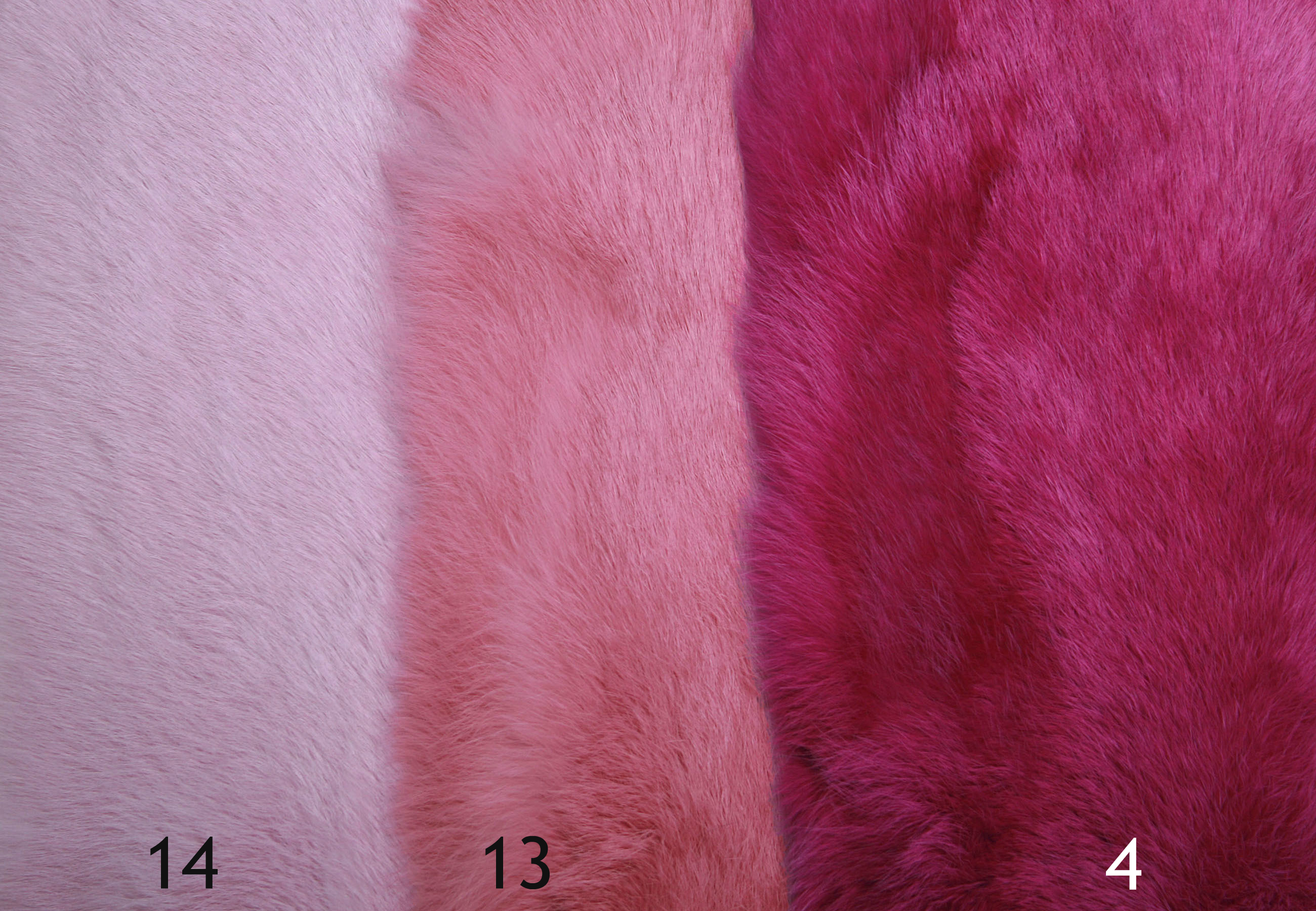 Various Fur Colorations for Rabbit Furs