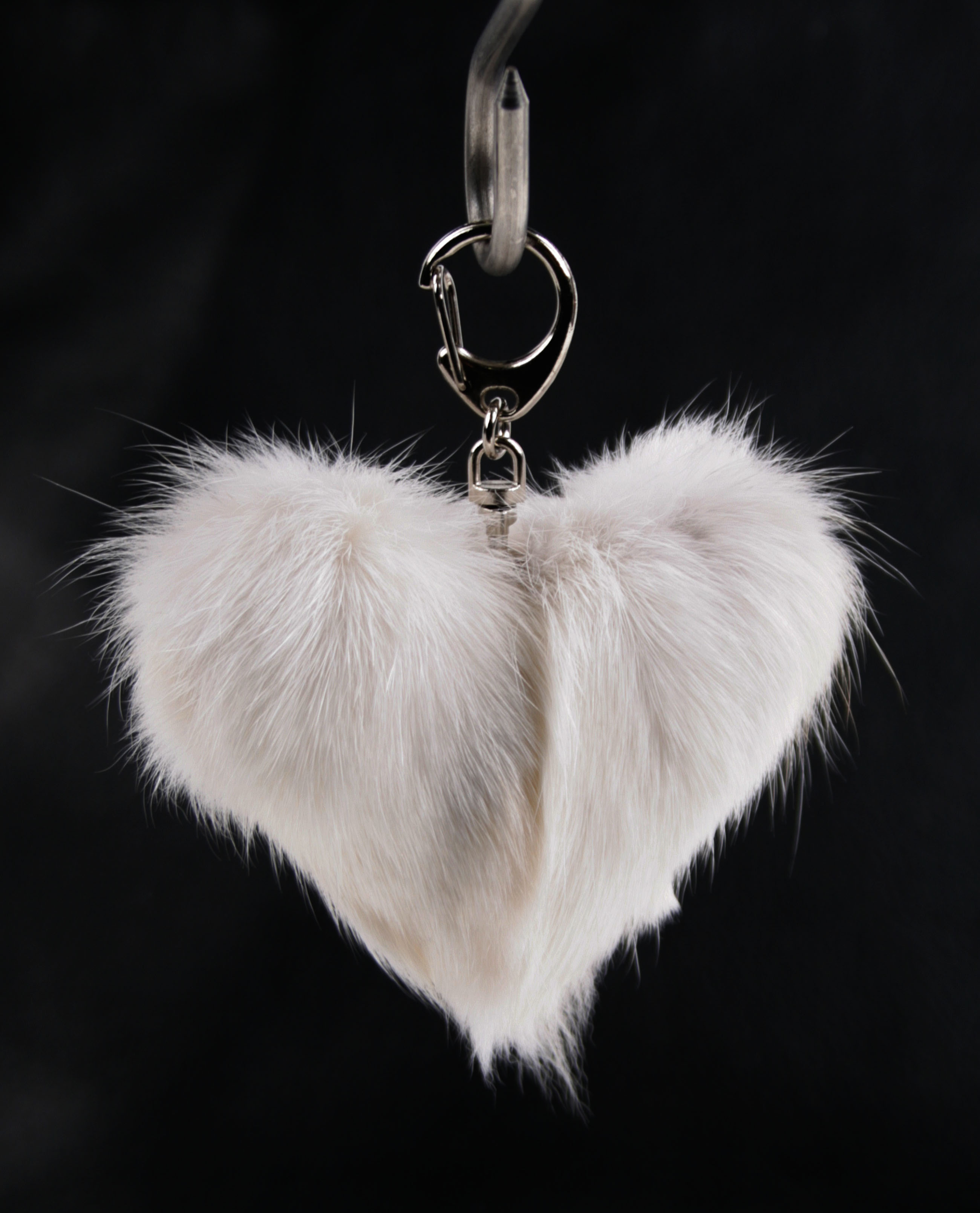 Fawn Light pendant in fur heart shape