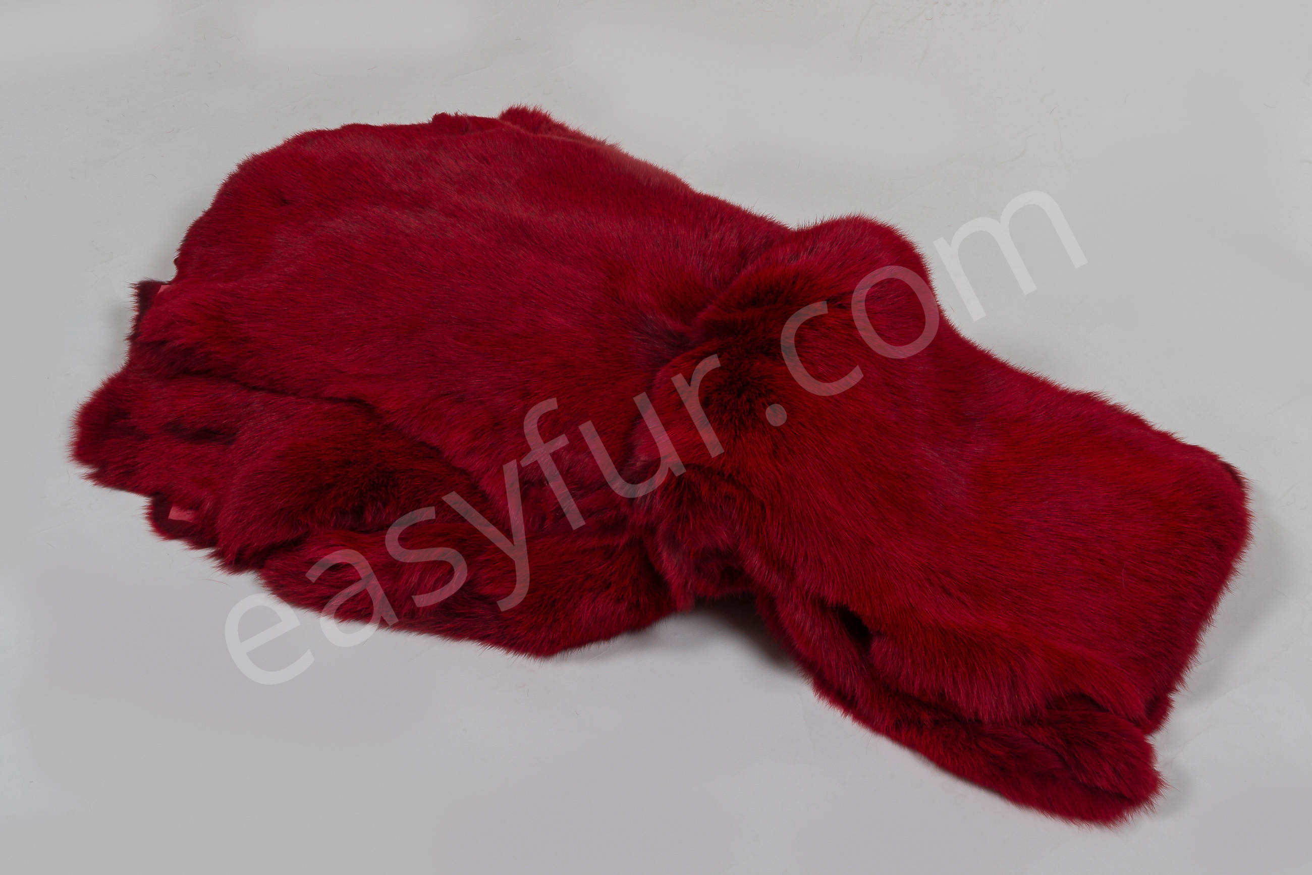 Rabbit Fur Skins - Fire Red